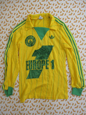 Maillot Fc Nantes 1980 Europe 1 Adidas Ventex Jersey shirt vintage - 7 / 8 ans