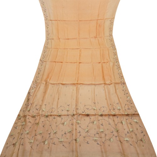 Sarees pêche vintage 100 - pêche, 100%