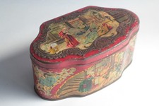 Olibet Universal Expo Paris 1900 Lithographed Sheet Metal Cookie Box (64962)