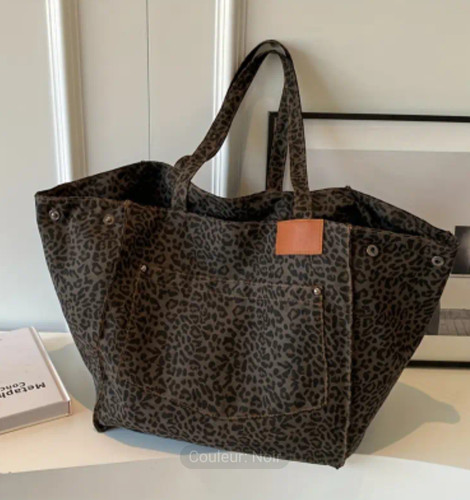 Sac xxl fourre - fourre, leopard