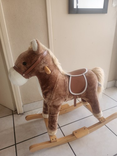Cheval bascule pelluche - bascule,