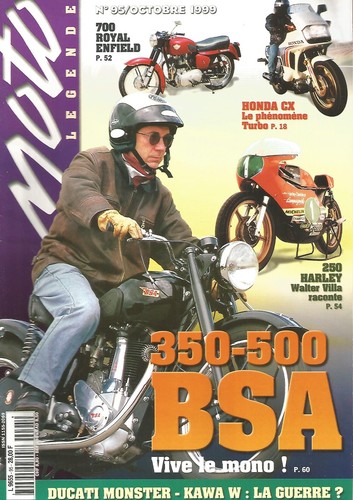Moto legende bsa 350 500 - moto, n°95