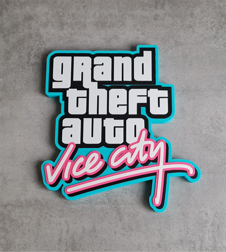 Plaque logo gta vice - gta, city