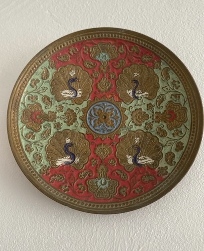 Assiettes paon chinois - assiettes,