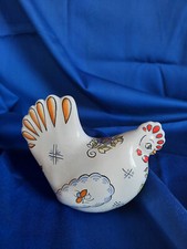 Poule en faience artisanale 12,5 cm