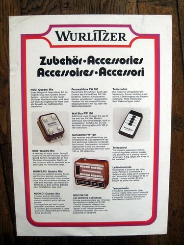Wurlitzer juke box - wurlitzer,