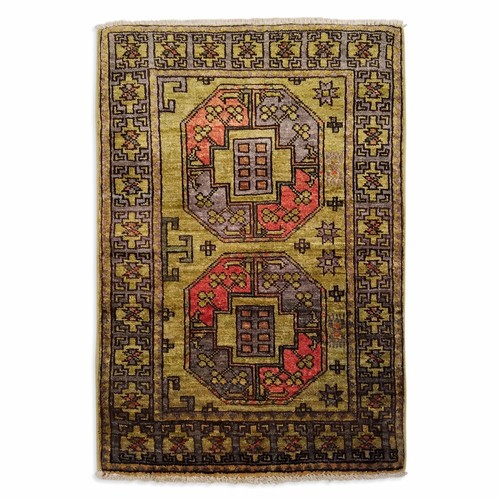 11 hand knotted afghan - x, 2'11