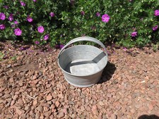 petite bassine en zinc galva