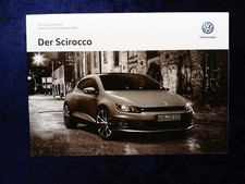 VW Scirocco III Type 13R, price list model year 2017, 125PS, 180 hp, TDI 150/184 hp