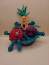 Vintage Fresh Express, The Salad Pals, Tomato, Carrot, Radish W Bowl, Good...