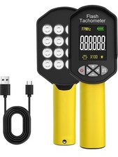 LED Stroboscope RPM Meter 60-100000RPM Rechargeable Handheld Tachometer Digital 