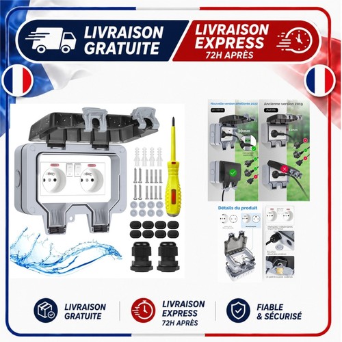 Prise extérieure étanche