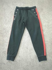 Lacoste Sweatpants Womens Small Black Pull On Logo Fleece Jogger Athletic