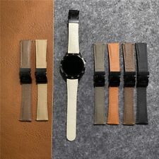 Genuine Leather Band for Samsung Galaxy Watch 7 6 5 4 3 Active2 FE 42/46/43/47mm