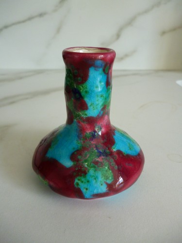 Petit vase signe longwy peint - petit,