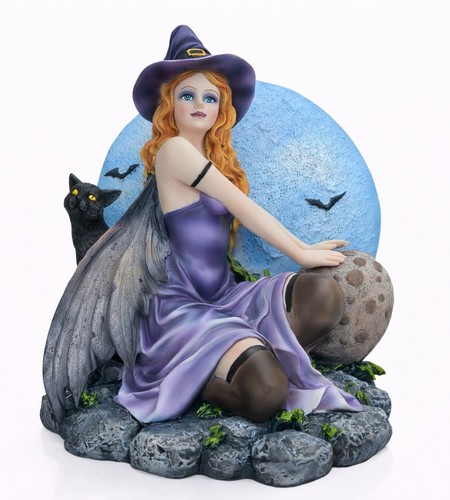 Figurine fée chat noir - chat,