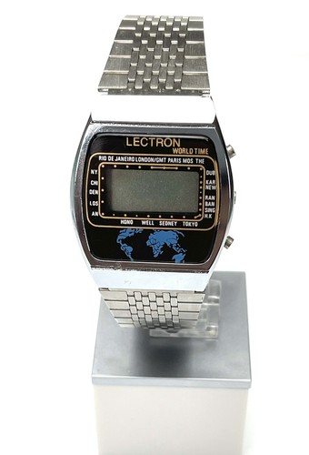 Montre vintage lectron lcd - lectron,