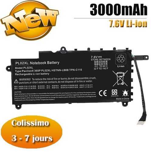 Pl02xl laptop batterie - laptop, pour