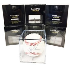 12 Max Pro Baseball Display Case Cubes 98% Archival UV Protection and Cradle