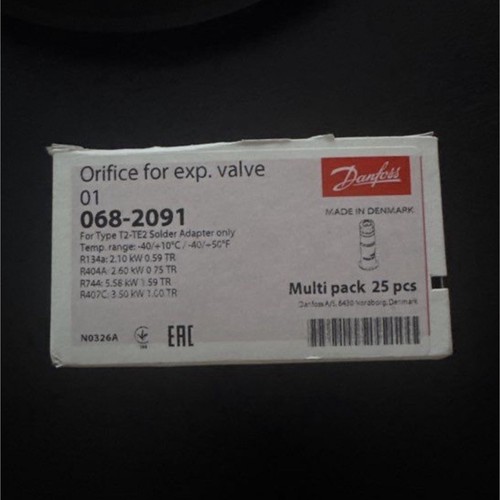 Danfoss orifice pour vanne - orifice,