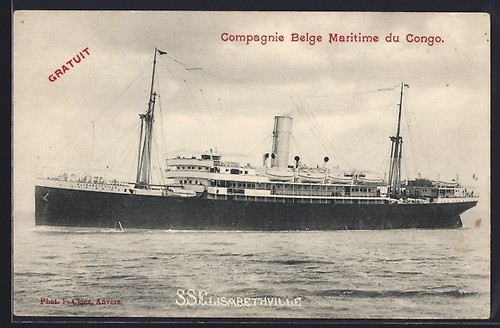 Carte postale paquebot - , ss