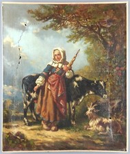 Ancien Tableau "Jeune