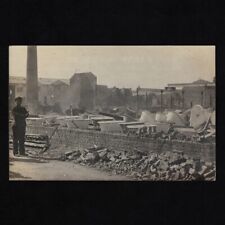 Old postcard photo card / boilermaking / enamelled cast iron bathtub factory