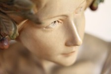 Buste femme en terre cuite