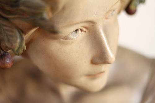 Buste femme terre cuite - buste,