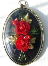 Ancien cadre  verre bombé