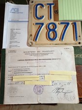 Honda CBX 1000 1981 CIRCULATION BOOKLET + PLATE + PRA + CHRONOLOGICAL CERTIFICATE 