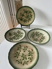 Assiette à dessert Ancienne Décors au Gui Déco Table Noël Patine Collection