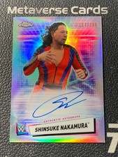 2021 Topps Chrome WWE Roster Autograph Refractor Shinsuke Nakamura 057/199