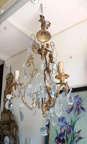 Lustre bronze trois - bronze,