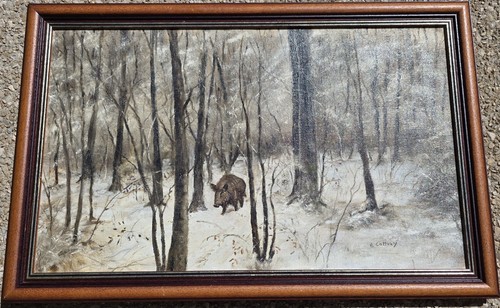 Magnifique huile sur toile - sur,