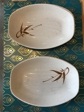 6 ASSIETTES JAPONAISE OVALES