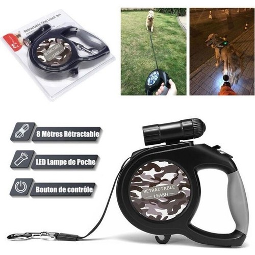 Laisse chien 50kg led - laisse, 8m