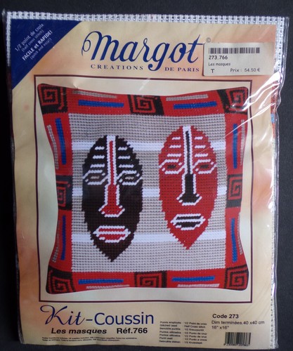 Kit canevas pour coussin - kit,
