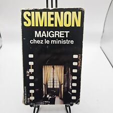 Maigret Chez Le Ministre By Simenon 1972 French Paperback Book