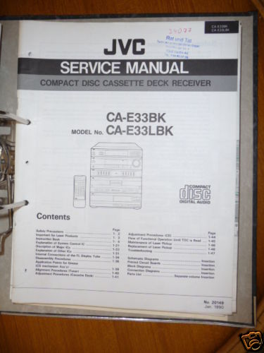 Service manuelle pour - manuelle, jvc