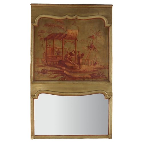 French trumeau mirror with - 74",