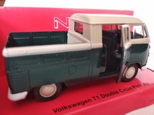 Volkswagen T1 pick up double cabine ,vert, 11,5cm, neuf, metal.