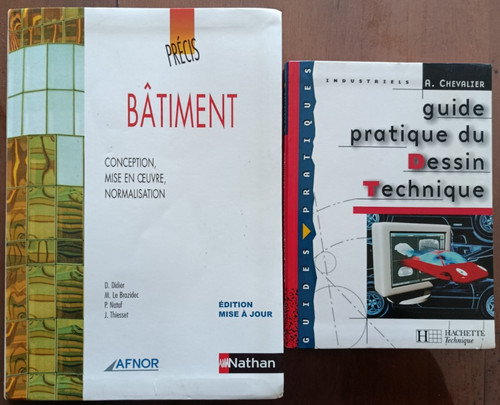 Lot livres precis batiment - :,
