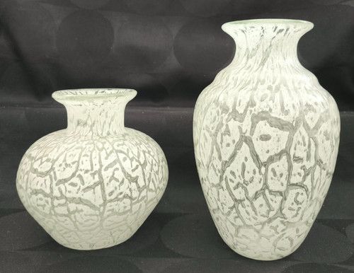 Vases verre épais motifs - en,