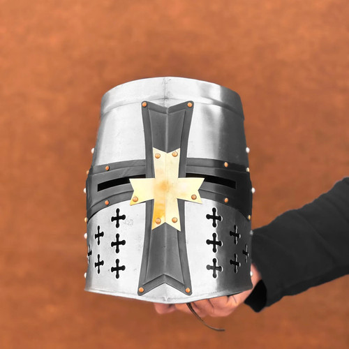 Casque croisé templier - templier, |