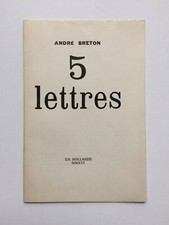 "André BRETON : 5 Lettres" apocryphes par Marcel MARIËN à Magritte Nougé Goemens