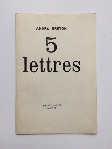André breton 5 lettres - :,