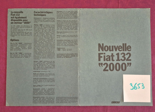 3653 nouvelle fiat 132 - /,