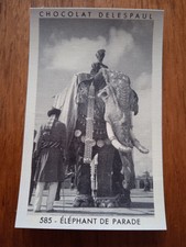 Chocolat Delespaul Vignette n° 588 - Eléphants de parade