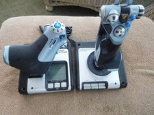 Saitek X52 Flight Control System Joy Stick ,Throttle and Manuals